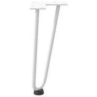 Tafelpoten voor Salontafel 4 st 30 cm massief staal wit 6