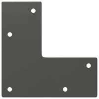 Tafelpoten voor Salontafel 4 st 30 cm massief staal antracietkleurig 7