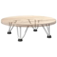 Tafelpoten voor Salontafel 4 st 10 cm massief staal wit 8