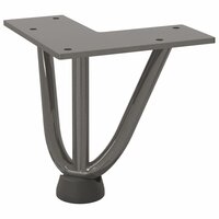 Tafelpoten voor Salontafel 4 st 10 cm massief staal naturel 4