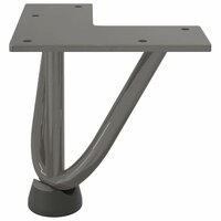 Tafelpoten voor Salontafel 4 st 10 cm massief staal naturel 5