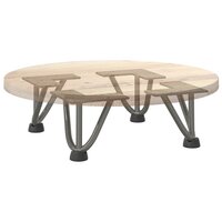 Tafelpoten voor Salontafel 4 st 10 cm massief staal naturel 8