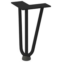 Tafelpoten voor Salontafel 4 st 20 cm massief staal zwart 4