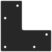Tafelpoten voor Salontafel 4 st 20 cm massief staal zwart 7