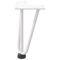Tafelpoten voor Salontafel 4 st 20 cm massief staal wit 5