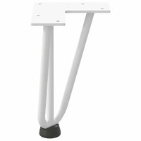 Tafelpoten voor Salontafel 4 st 20 cm massief staal wit 6
