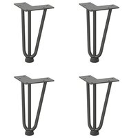 Tafelpoten voor Salontafel 4 st 20 cm massief staal antracietkleurig 2