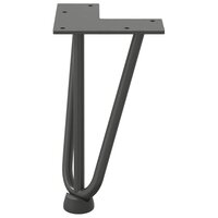 Tafelpoten voor Salontafel 4 st 20 cm massief staal antracietkleurig 5