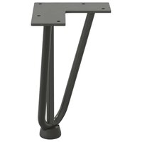 Tafelpoten voor Salontafel 4 st 20 cm massief staal antracietkleurig 6