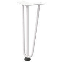Tafelpoten voor Salontafel 4 st 30 cm massief staal wit 4