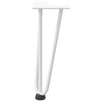 Tafelpoten voor Salontafel 4 st 30 cm massief staal wit 5