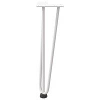 Tafelpoten voor Salontafel 4 st 42 cm massief staal wit 5
