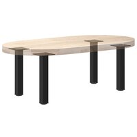 Salontafelpoten 4 st 30-32 cm staal zwart 8