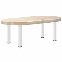 Salontafelpoten 4 st 42-44 cm staal wit 8
