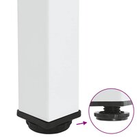 Salontafelpoten 4 st 42-44 cm staal wit 9