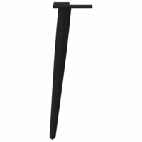 Salontafelpoten conische vorm 4 st 30-31 cm staal zwart 5
