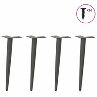 Salontafelpoten conische vorm 4 st 30-31 cm staal antraciet 3