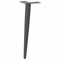 Salontafelpoten conische vorm 4 st 30-31 cm staal antraciet 4