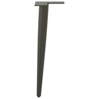 Salontafelpoten conische vorm 4 st 30-31 cm staal antraciet 6