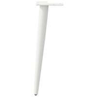 Salontafelpoten conische vorm 4 st 42-43 cm staal wit 5