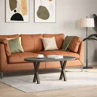 Salontafelpoten 2 st X-vormig 28x(42-43) cm staal naturel 2