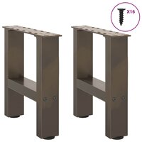 Salontafelpoten 2 st 30x (30-31) cm staal naturel staal 4