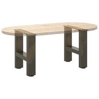 Salontafelpoten 2 st 30x (30-31) cm staal naturel staal 8