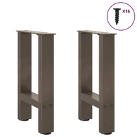 Salontafelpoten 2 st 28x(42-43) cm staal naturel 3