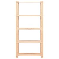 Opbergrekken 5-laags 10 st 80x38x170 cm grenenhout 250 kg 4