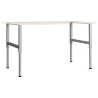 Werkbankframes verstelbaar 2 st 85x(69-95,5) cm metaal grijs 2