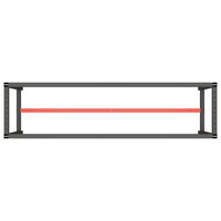 Werkbankframe 190x50x79 cm metaal matzwart en matrood 5