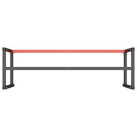 Werkbankframe 180x57x79 cm metaal matzwart en matrood 6