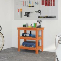 Werkbank Wasbruin 78,5 x 50 x 80 cm Massief grenenhout 4