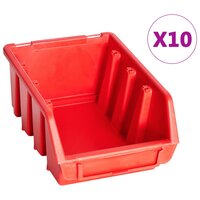 29-delige Opslagbakkenset met wandpanelen rood en zwart 2
