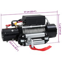 Elektrische lier PVC Zwart 9