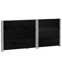 Palletopzetranden 3 st 80x60 cm massief grenenhout zwart 6