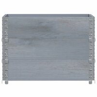 Palletopzetranden 3 st 80x60 cm massief grenenhout grijs 3