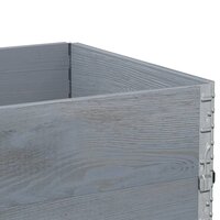 Palletopzetranden 3 st 80x60 cm massief grenenhout grijs 7
