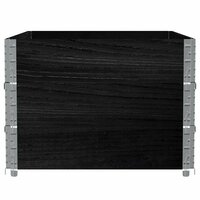 Palletopzetranden 3 st 120x80 cm massief grenenhout zwart 4