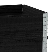Palletopzetranden 3 st 100x50 cm massief grenenhout zwart 7