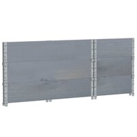 Palletopzetranden 3 st 100x50 cm massief grenenhout grijs 6
