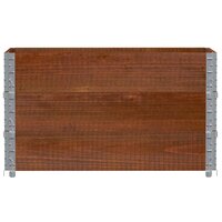 Palletopzetranden 3 st 100x50 cm massief grenenhout bruin 3