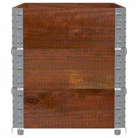 Palletopzetranden 3 st 100x50 cm massief grenenhout bruin 4