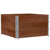 Palletopzetranden 3 st 100x100 cm massief grenenhout bruin 2