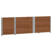 Palletopzetranden 3 st 150x50 cm massief grenenhout bruin 4
