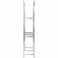 Bandenrek 3-laags 110x40x200 cm staal zilverkleurig 5