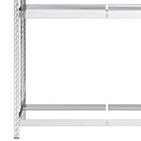 Bandenrekken 3-laags 2 st 110x40x200 cm staal zilverkleurig 7
