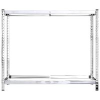 Bandenrekken 2-laags 4 st 110x40x110 cm staal zilverkleurig 5