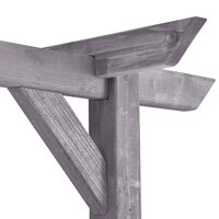 Pergola 200x40x205 cm ge&amp;iuml;mpregneerd grenenhout grijs 3