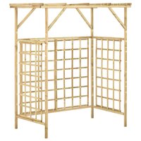Pergola voor 2 containers ge&amp;iuml;mpregneerd grenenhout 2